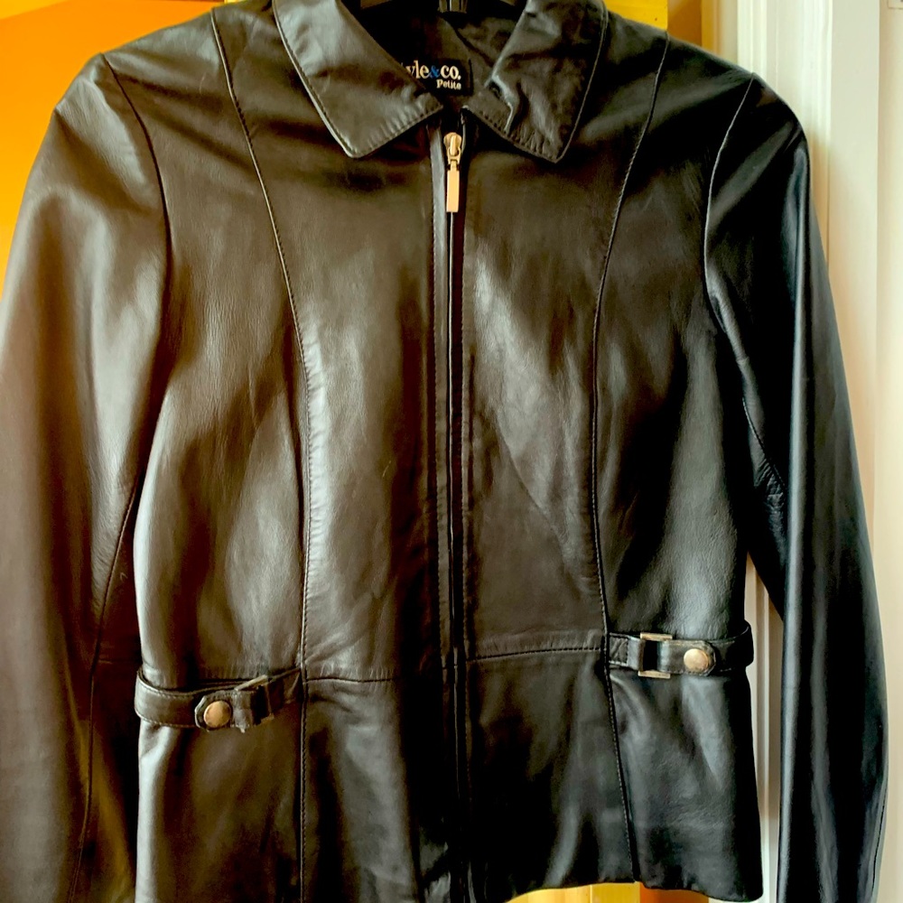 Ladies leather jacket